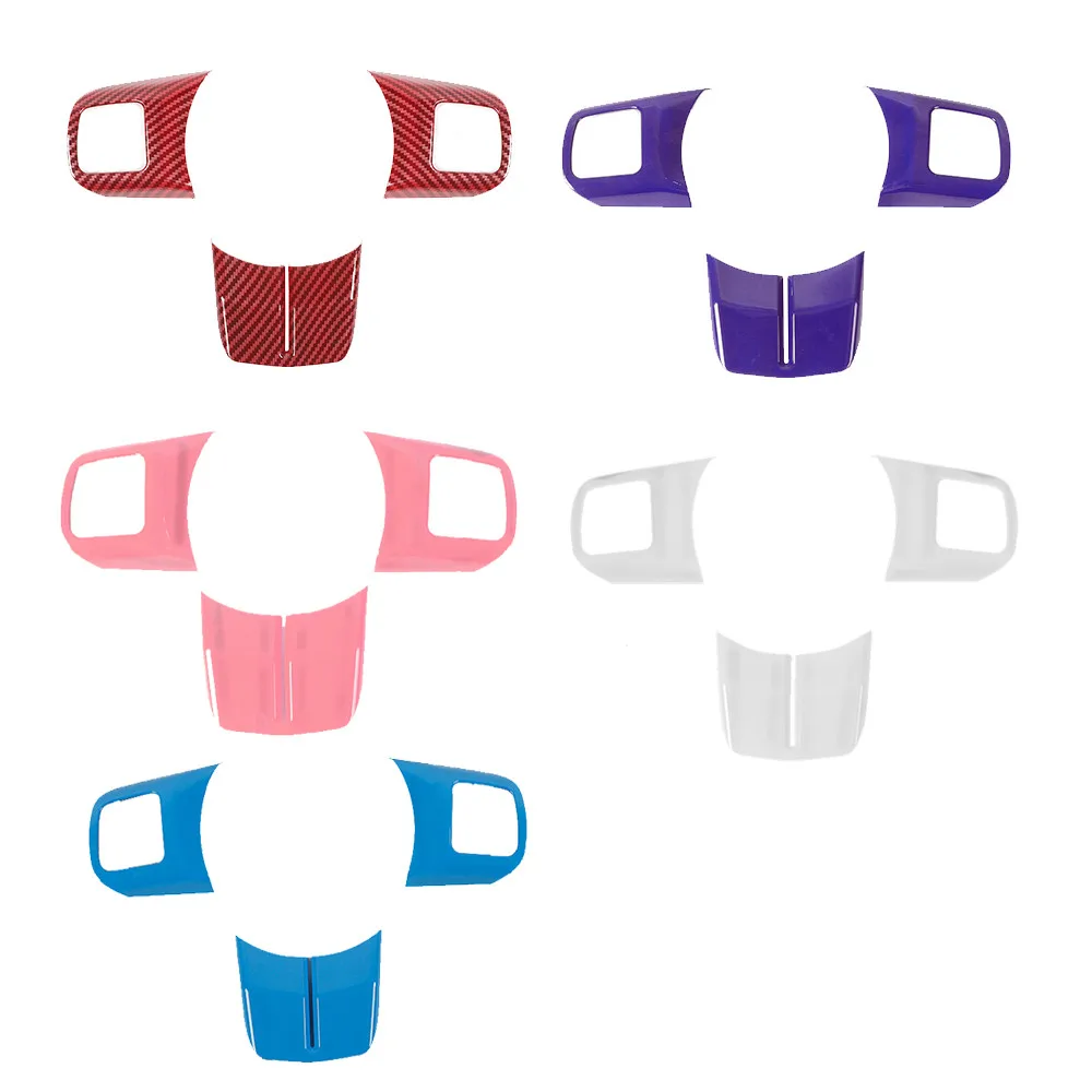 

ABS Interior Steering Wheel Cover Trim Fit for Jeep Wrangler JK 2011-2017 Compass /Patriot 2011-2016 Grand Cherokee 2011-2013