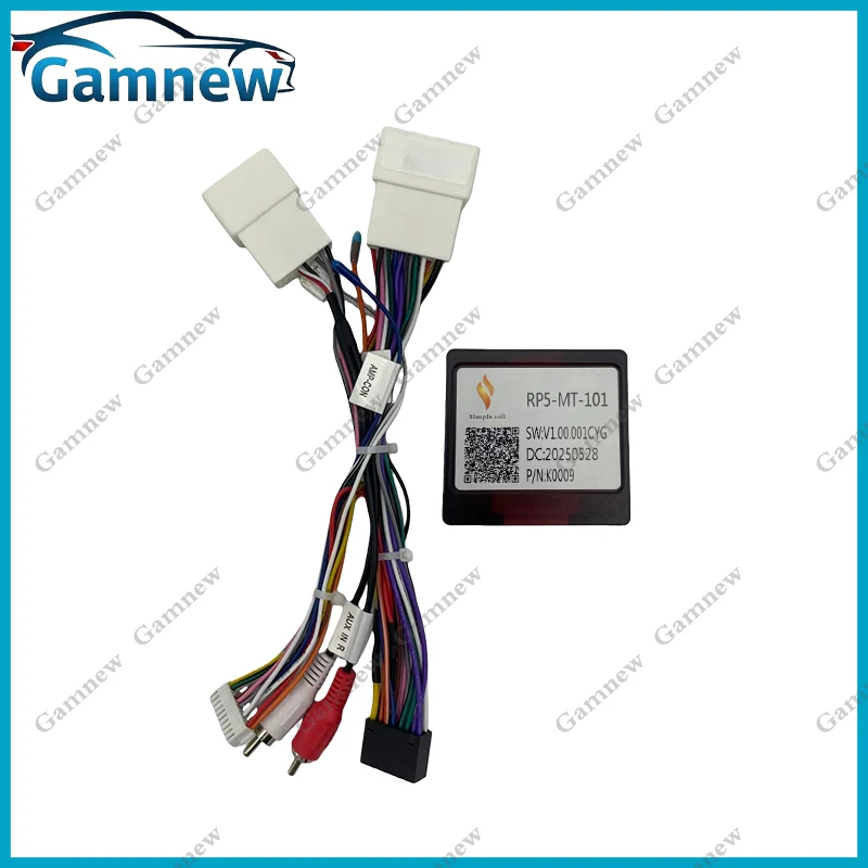 

16-контактный автомобильный жгут проводов, адаптер Canbus Box, декодер для Mitsubishi Pajero V97 V73 V60, кабель питания Outlander Android