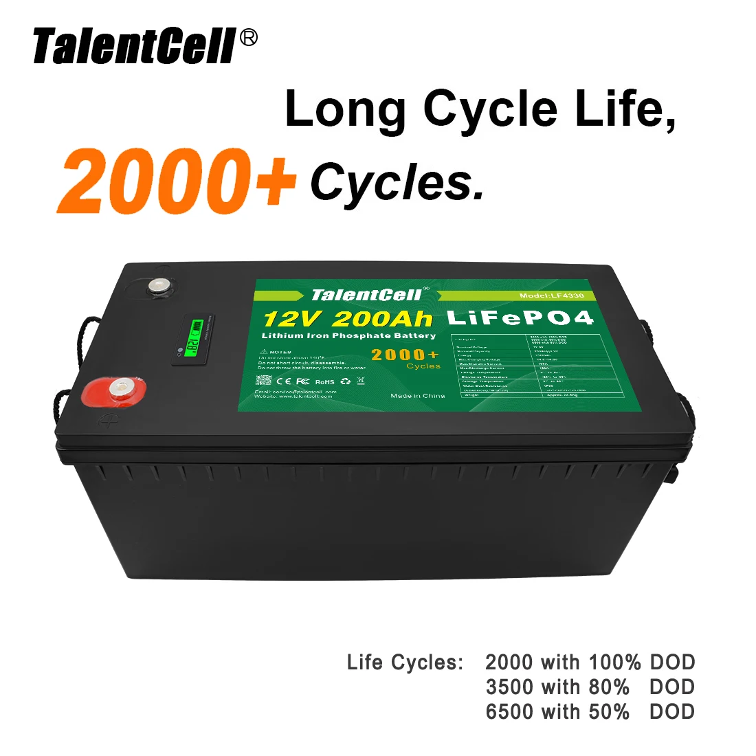 Аккумулятор TalentCell для хранения солнечной энергии литий-ионный аккумулятор 105 Ач