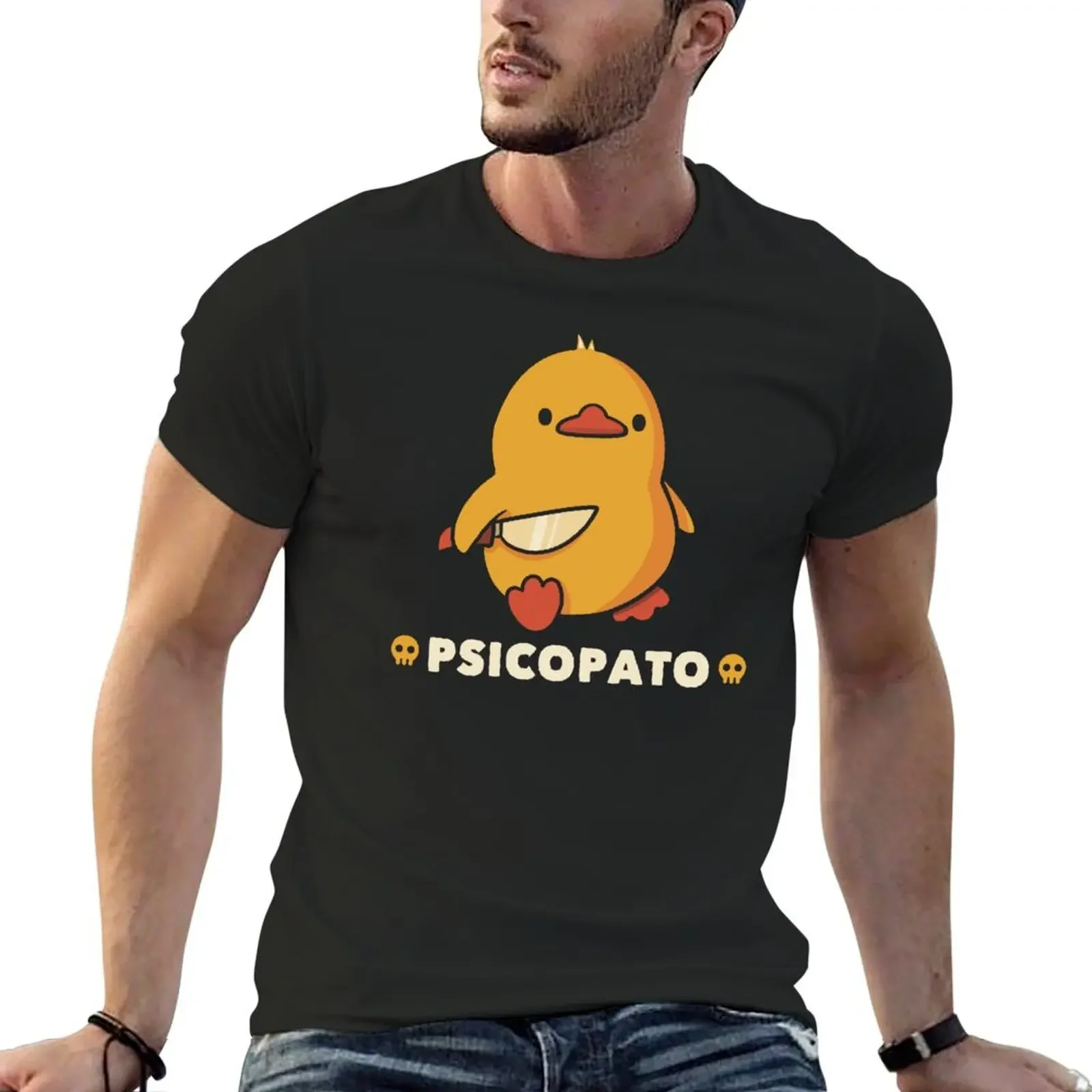 Футболка Psicopato Funny Duck by Tobe Fonseca футболка с аниме большого размера одежда для мужчин