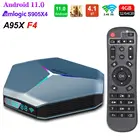 ТВ-приставка A95XF4 2G16G A95X F4 RGB Light Smart TV box Android 11 Amlogic S905X4 4 Гб 64 Гб 32 Гб Wifi BT медиаплеер ТВ-приставка
