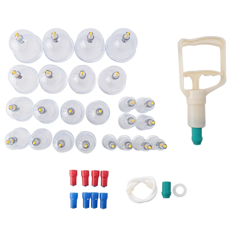 24 шт. китайские Биомагнитные вакуумные банки для домашней терапии