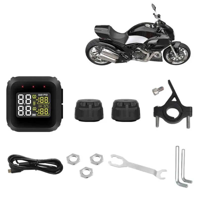 

Tire Pressure Monitoring System For Motorcycle Easy To Install Tire Pressure Reading System Simple Installation