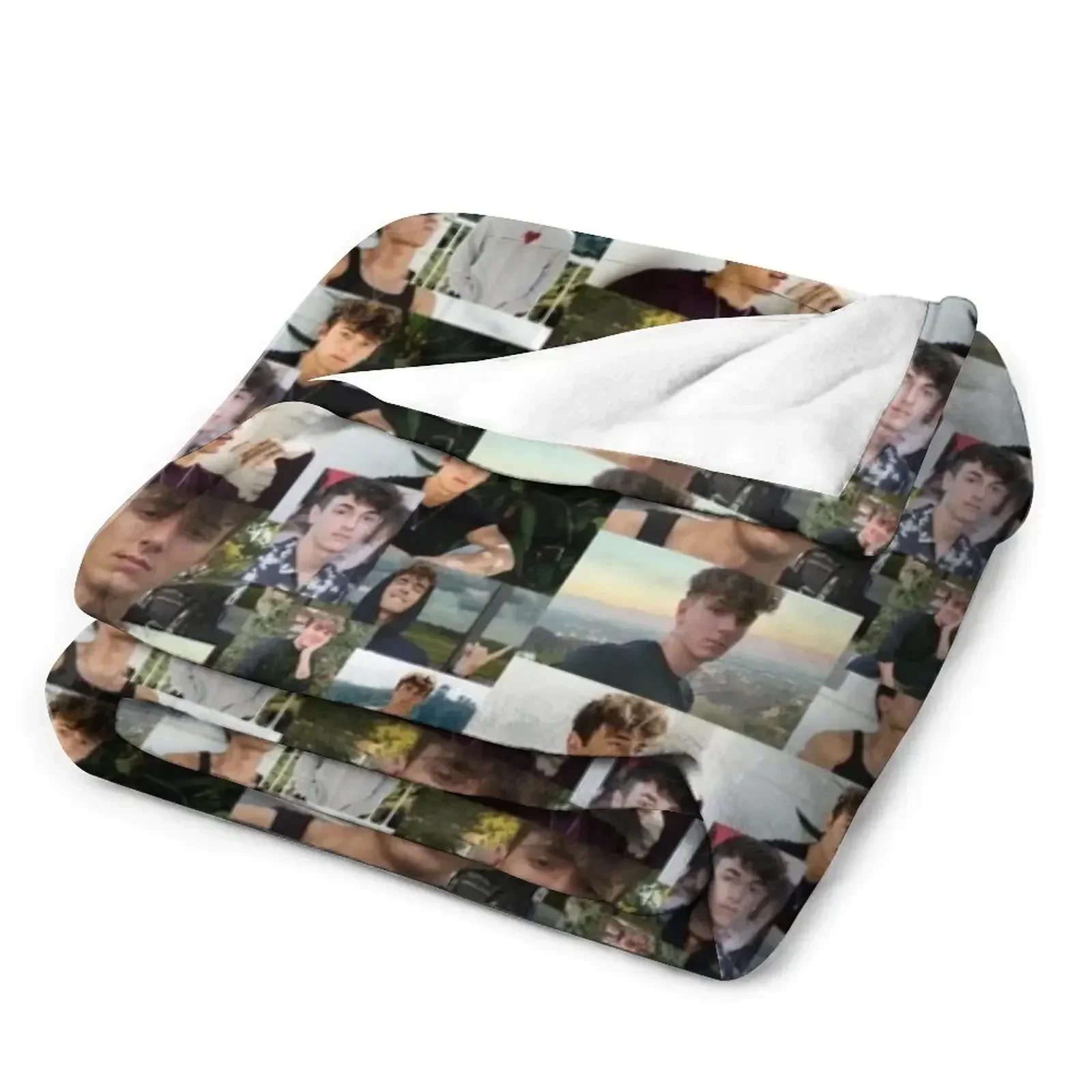 Одеяло с коллажем Bryce Hall плед роскошные утолщенные одеяла