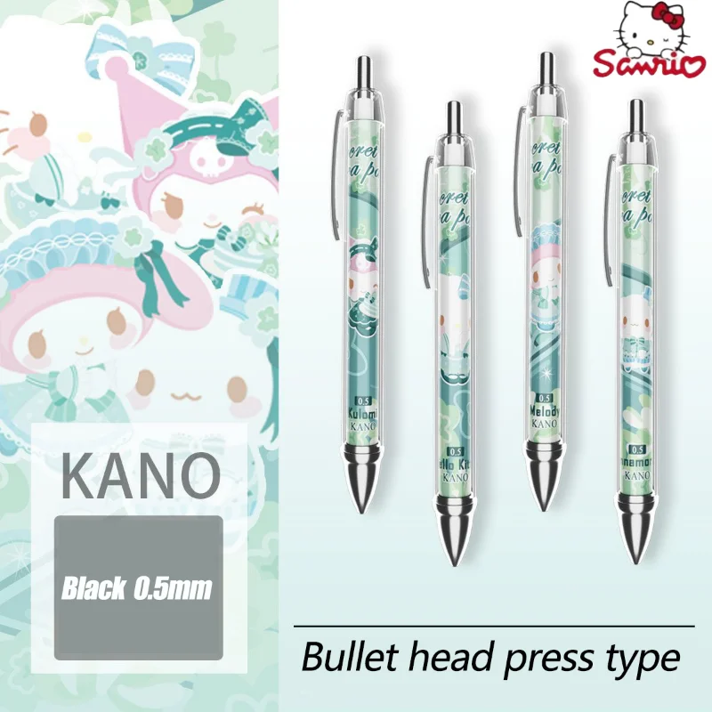 

Sanrio Hello Kitty Neutral Pen Cartoon My Melody Kuromi Cimmamoroll Kawaii Pattern Study Ballpoint Pen 0.5mm Signature Pens
