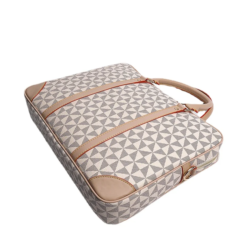 Men's and Women's Briefcases 15.6 Inch Computer Bag New Handbag Fashion One Shoulder Diagonal Bag Handbags Luxury Designer