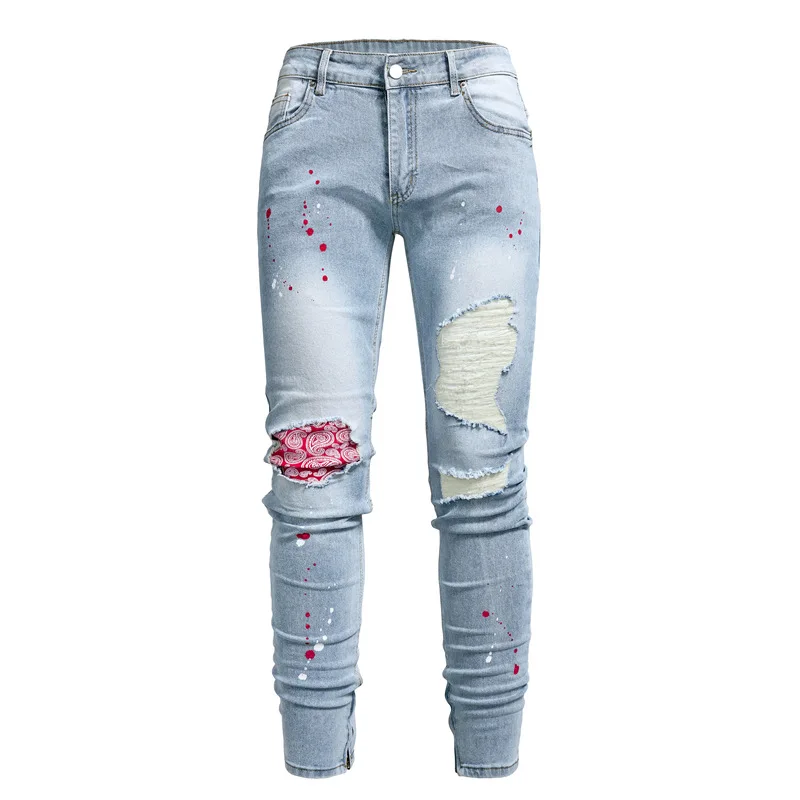 Men Clothing Ripndip Jeans Jeans for Men Hip Hop Streetwear Man Jeans Aestethic Y2k Clothes Men Jean Pant High Street Jean S-3XL