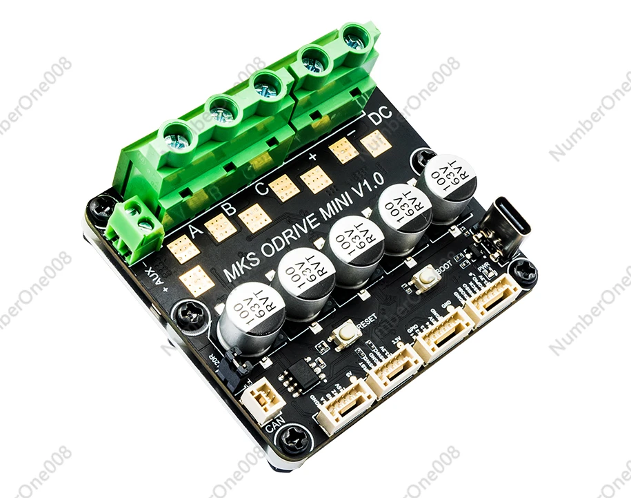 Сильноточный одноканальный интегрированный энкодер Odrive As5047p на основе Odrive3.6