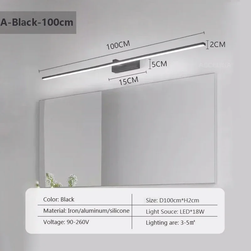 

CETANT Настенный светильник LED 40/60/80/100 см