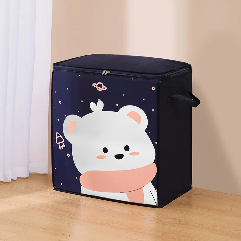 Новый нетканый мультяшный ящик для хранения складная сумка одежды шкаф стирки