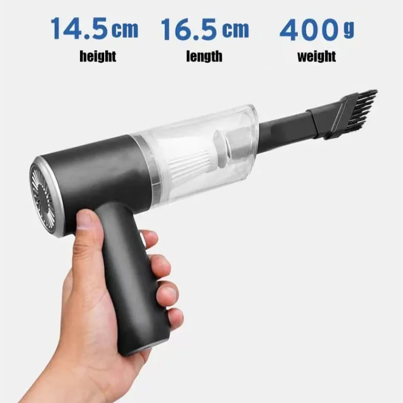 Пылесос автомобильный Аккумуляторный с функцией сухой и влажной уборки 9000 па 120