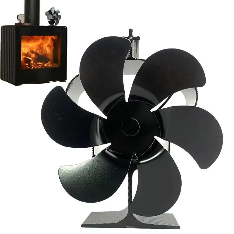 

Вентилятор для печи, работающий от тепловой энергии вентилятор для дровяной плиты с 6 лезвиями, вентиляторы для деревянной плиты, аксессуар...