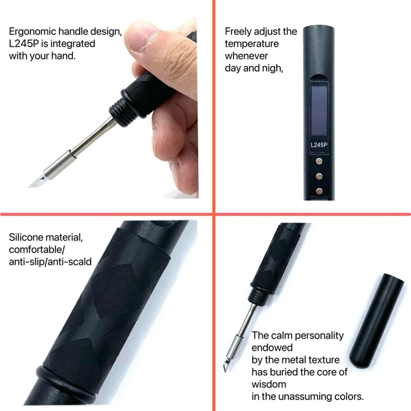 L245P PD 65 Вт DC 90 портативный Электрический паяльник поддерживает QC совместимый JBC245
