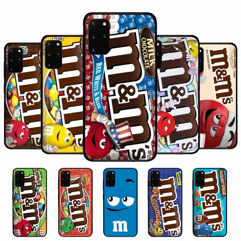 

M&M's Chocolate Nutella Bottle Mobile Phone Case for Samsung S10 21 20 9 8 plus lite S20 UlTRA 7edge