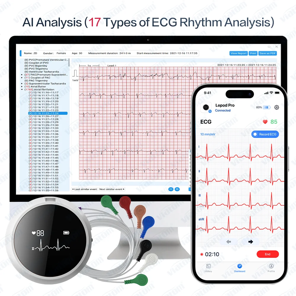 Портативная машина Wellue Lepod Pro 12-проводной ручной холодильный электродный кабель
