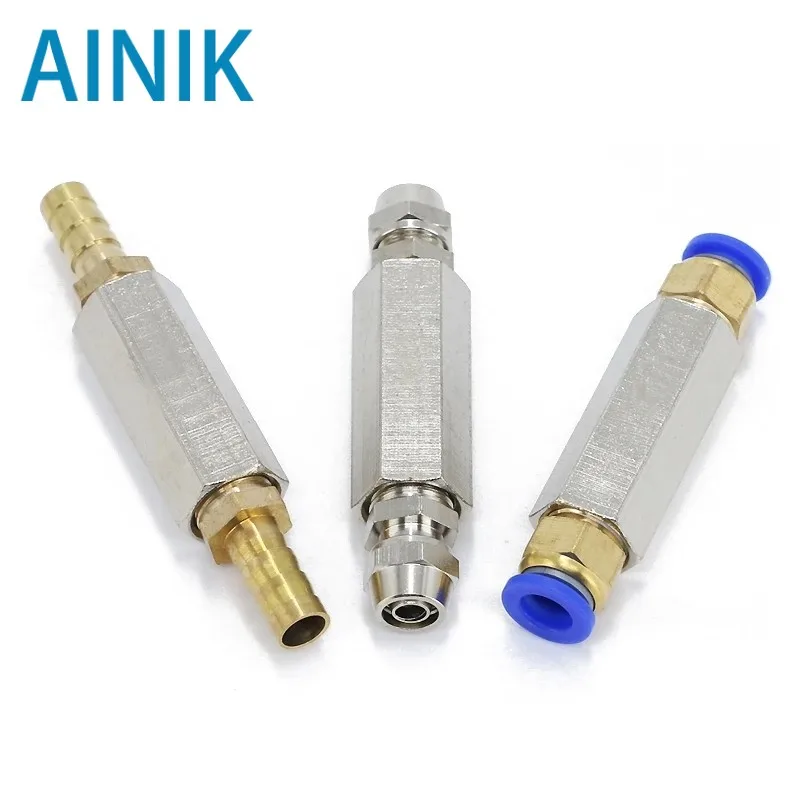 Brass Pneumatic Check Valve Full Port One Way Non-return For Air Compressor 1/8