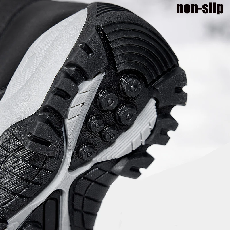 Women Winter Mens Boots Couple Rain Snow Boot New Plus Velvet Warm Side Zipper Outdoor Casual Short Resistance Men Cotton Shoes