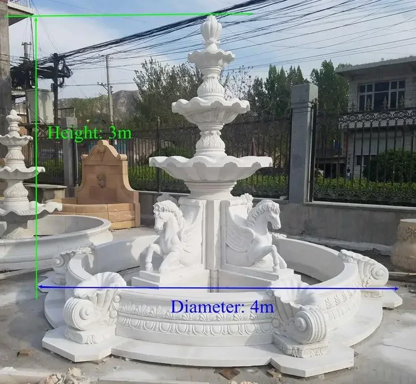 Индивидуальный фонтан из знаменитой мраморной статуи