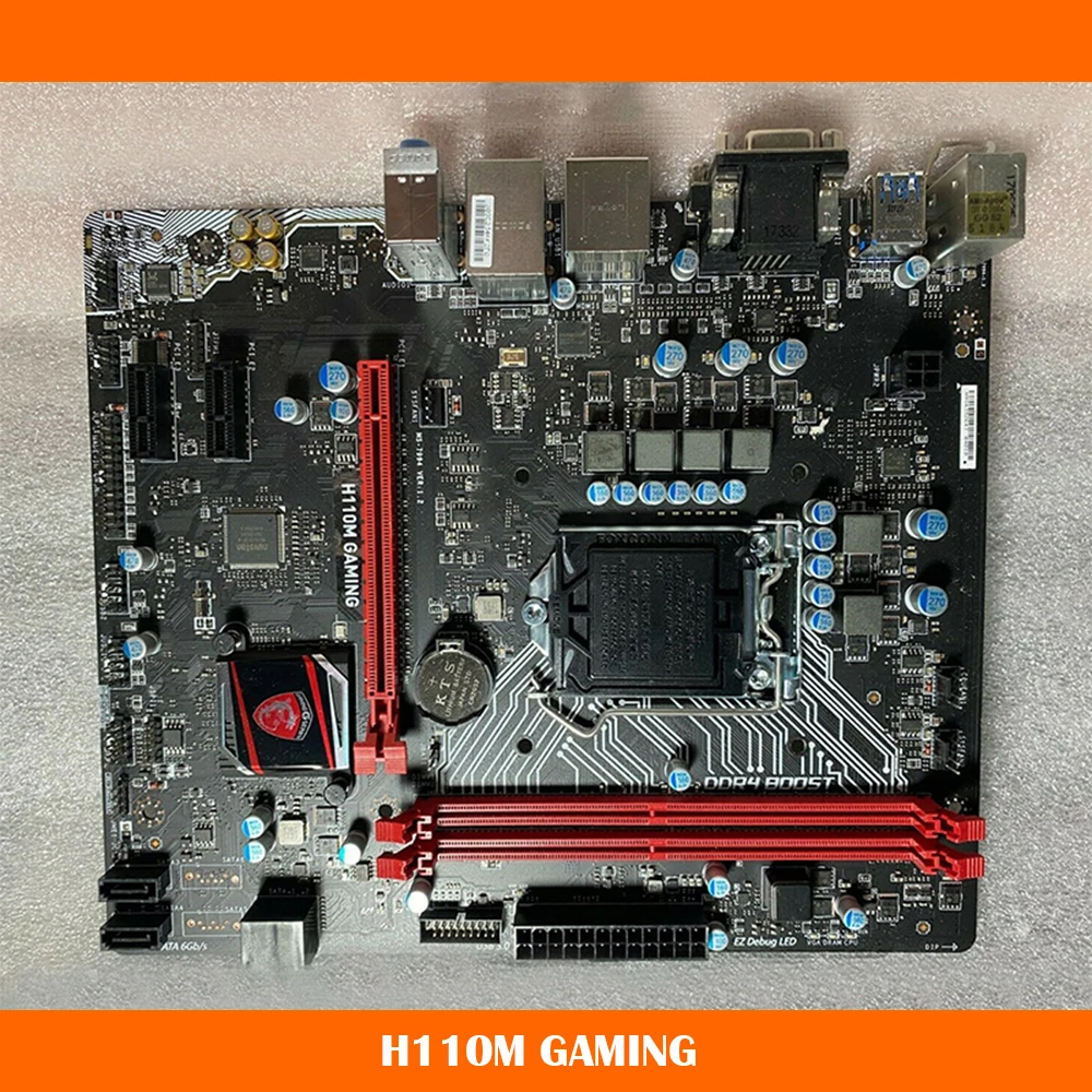 

Игровая материнская плата H110M для Msi LGA1151 DDR4 32 Гб PCI-E3.0 SATA3 * 4 USB3.1 Gen1 Micro ATX