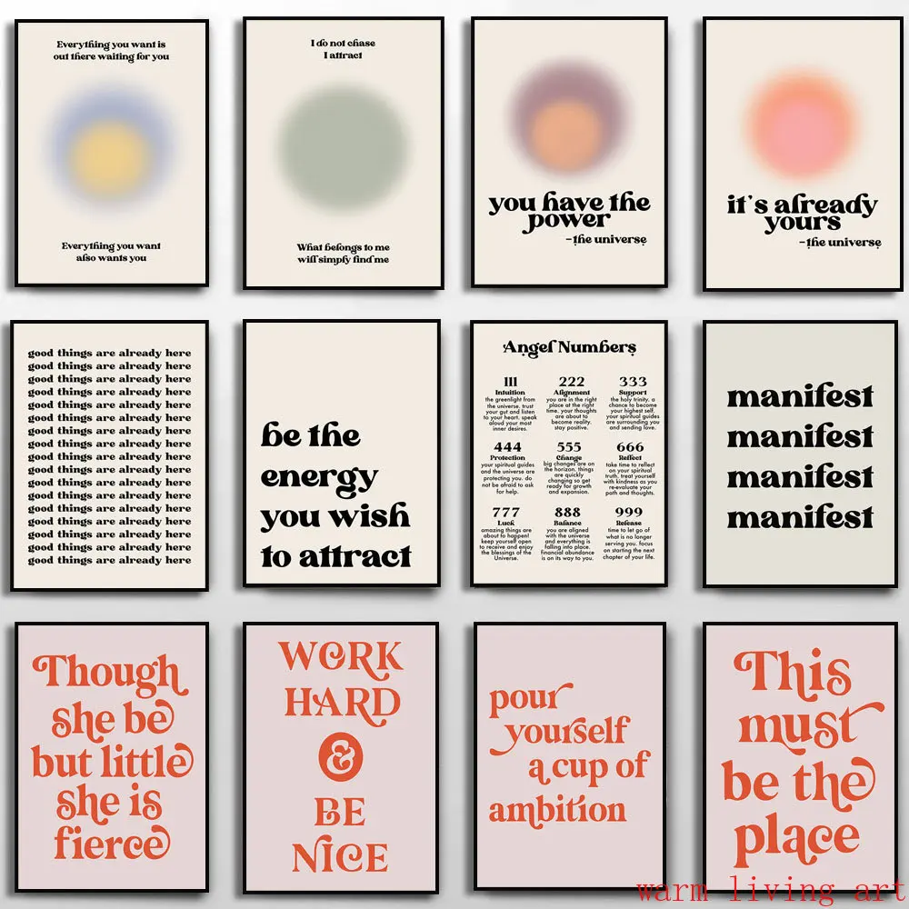 Рекламный постер на холсте с надписью Закон аттракционов