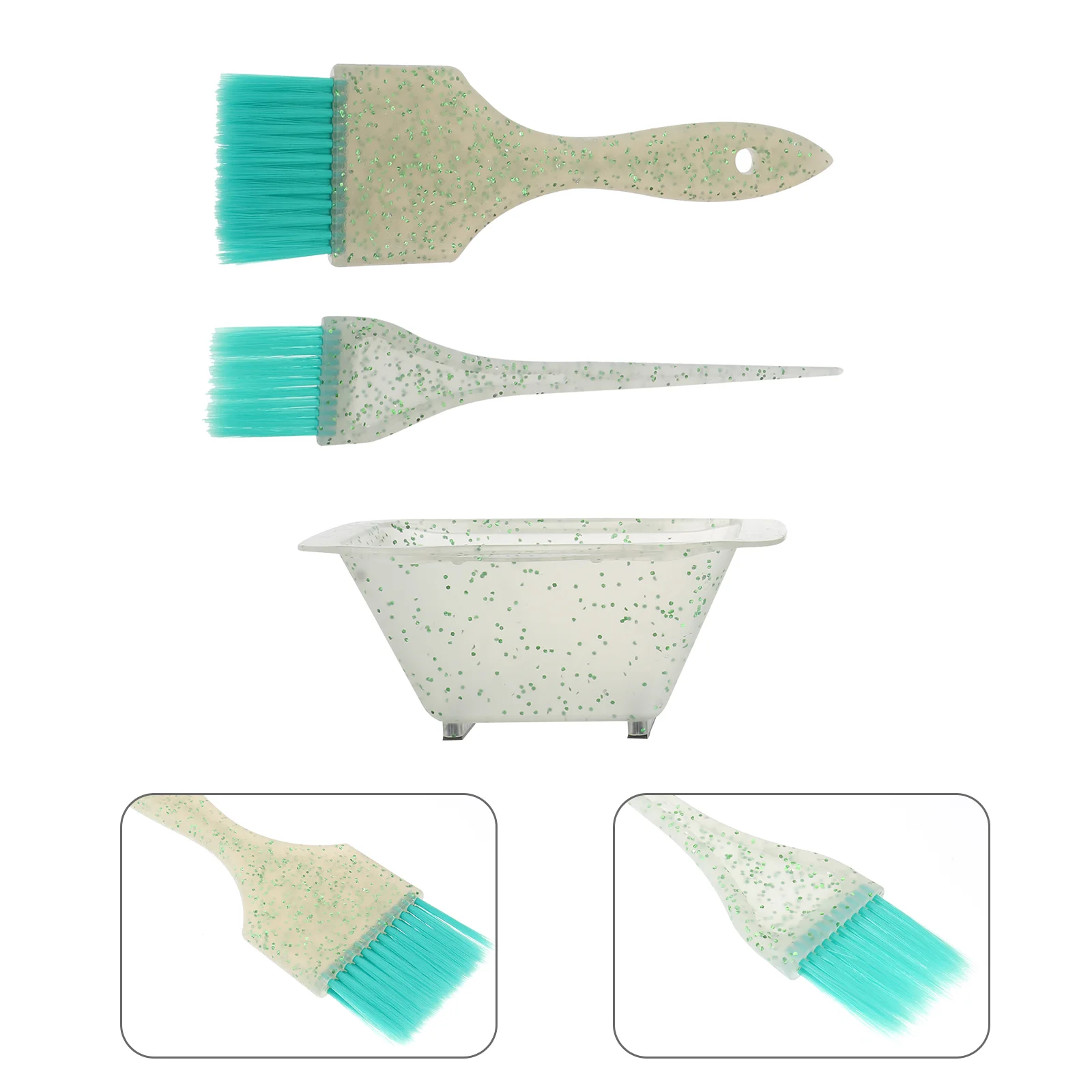 

Hair Brush Bowl Dye Color Set Coloring Kit Tint Dyeing Mixing Tool Salon Tools Applicator Comb Brushes Bowls Tinting Highlight