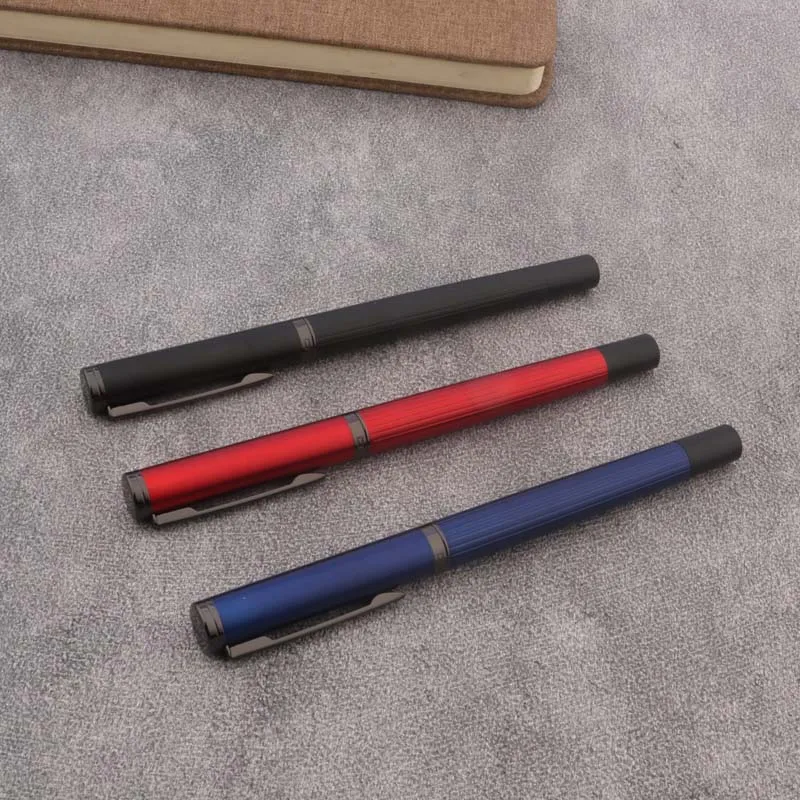 Фото Роскошная металлическая ручка JinHao 88 черная перьевая ручка EF F деловая офисная ручка с чернилами №4