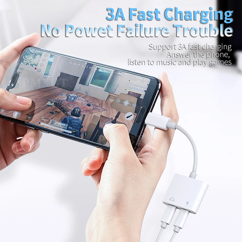 Сплиттер DAC 2-в-1 для наушников Samsung S20 Ultra S10 Note 10 Plus Xiaomi USB Type-C