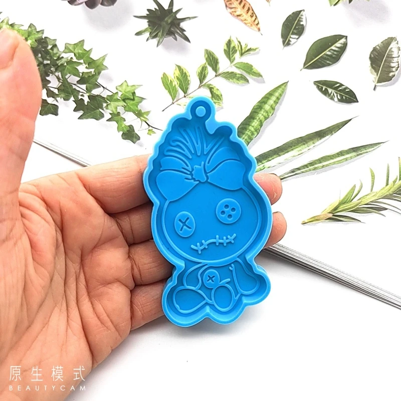 DIY брелок для ключей силиконовая форма кристаллическая литья из эпоксидной смолы