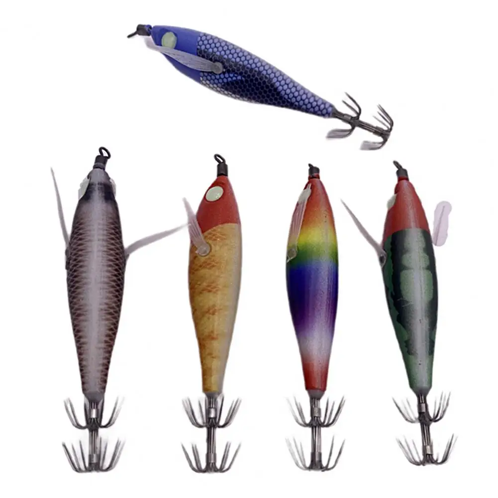 

8cm/6g Luminous Fish Bait Realistic Looking Smooth Surface Vibrant Color Compact Size Eco-friendly Increase Fishing Rate Plastic