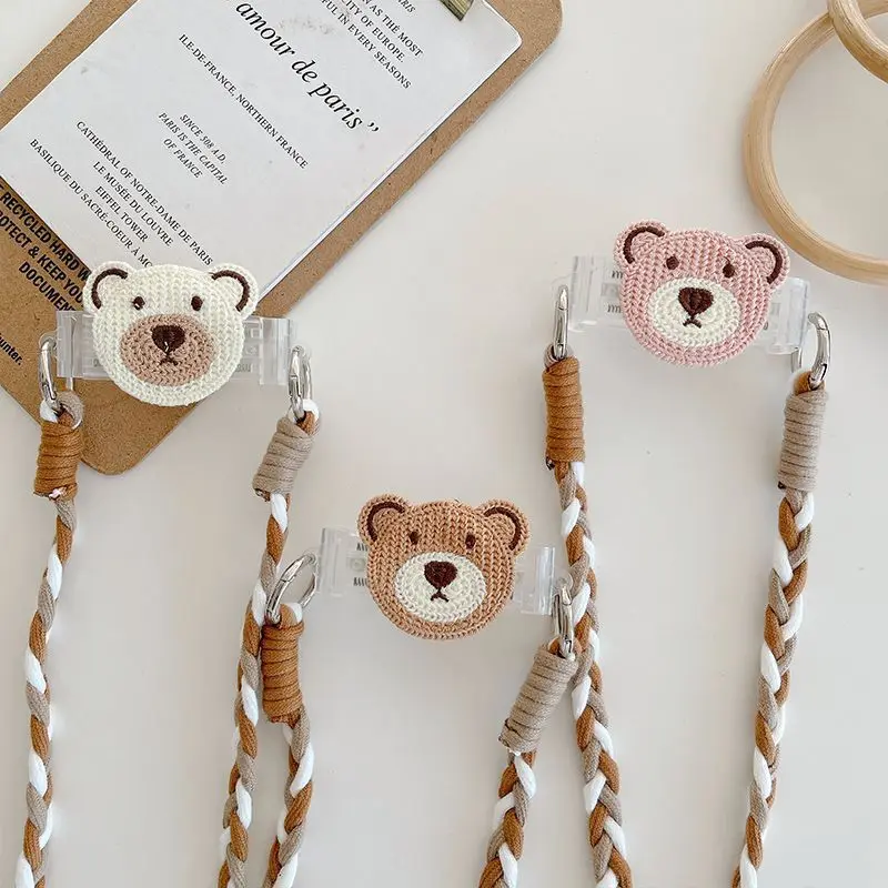 

Phone lanyard Strap Bear Lanyard Mobile Phone Back Clip Lanyard Japanese and South Korea Back Clip Cartoon Mobile Phone Lanyard