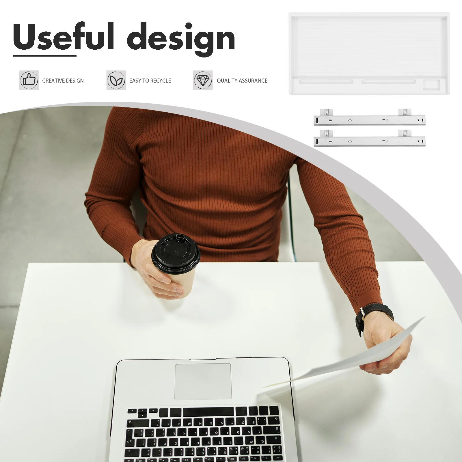 Подставка для клавиатуры ноутбука настольная полка поднос монитора подставка