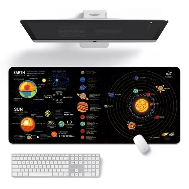 Large Mouse Keyboard Pads Universe Starry Sky Family Laptop Gamer Rubber Mouse Mat Mouse Pad Desk Gaming Mouse Pads Cup Mat