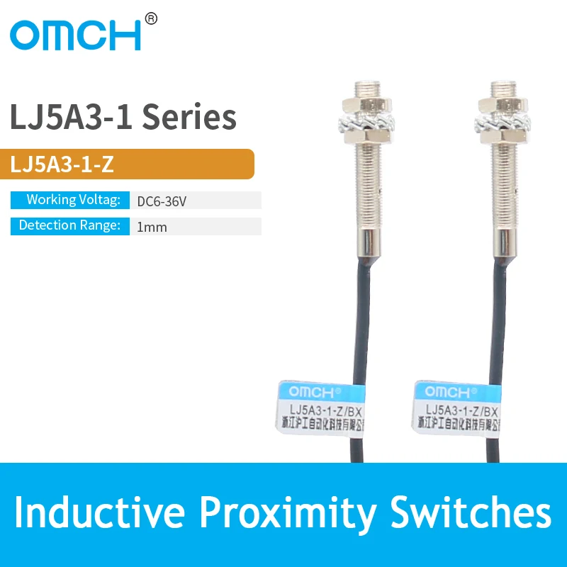 

OMCH LJ5A3-1-Z/EX DC 2-wire small sensor proximity switch NO NC 24 V 12 V M5 PNP NPN 2-wire 3-wire