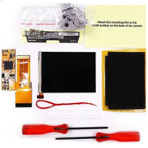 Для GBA IPS V2 экран 3,2 дюйма, сменный ЖК-мод для Game Boy Advance GBA с корпусом, замена корпуса