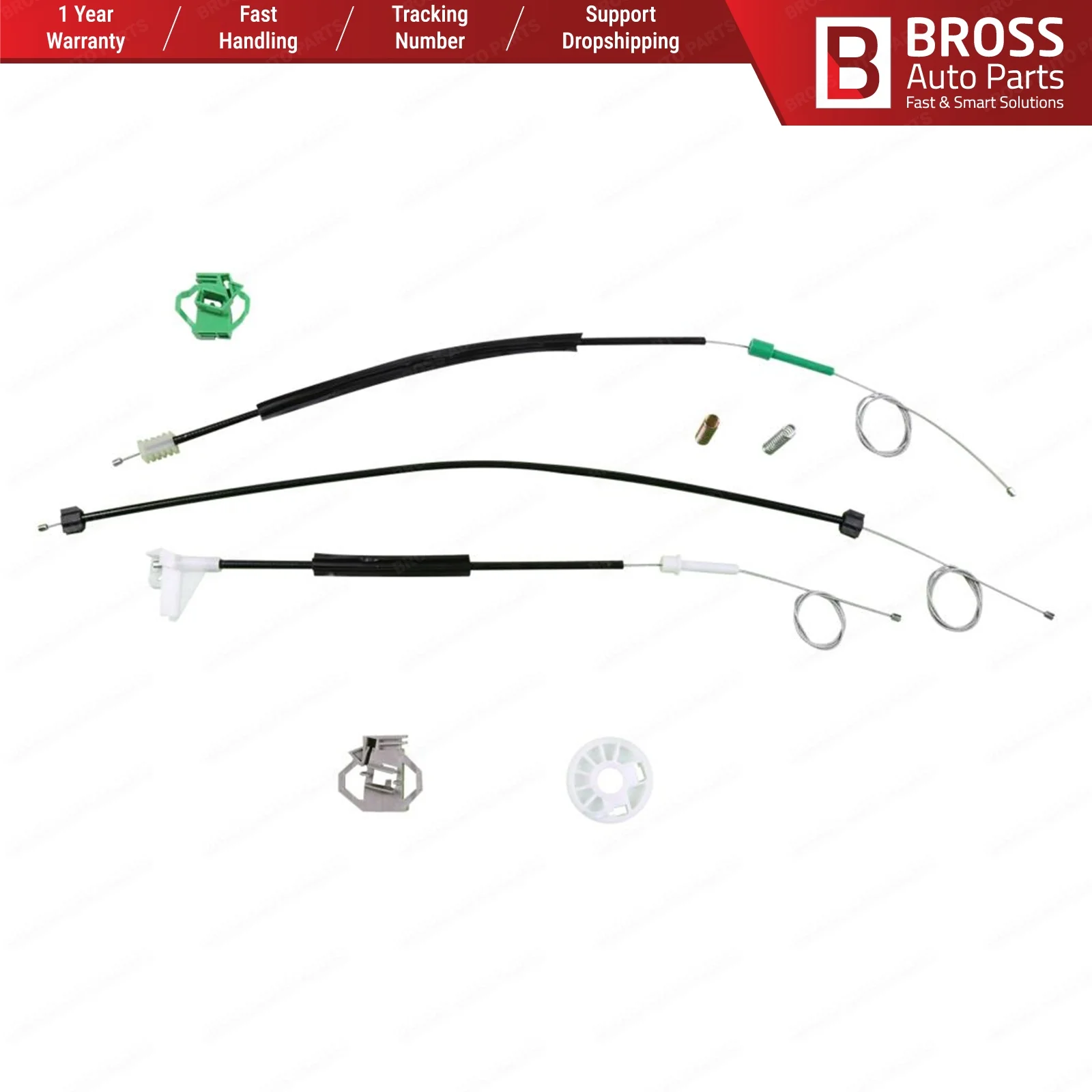 Bross автозапчасти BWR443 электрическая мощность регулятор окна Ремонтный комплект