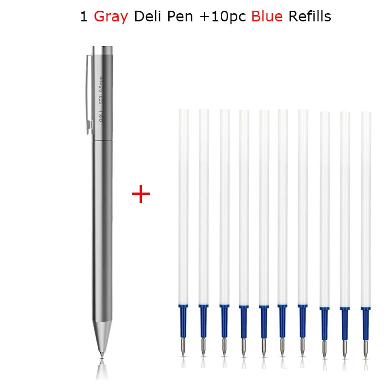 

Гелевая металлическая ручка Deli 0,5 мм