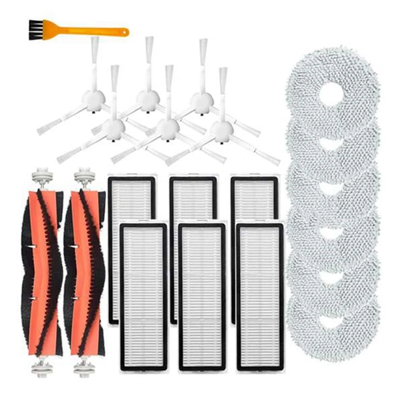 

21PCS Main Brush Mop Cloth Side Brush Vacuum Kits For Xiaomi Dreame Bot W10 W10 Pro HEPA Filter