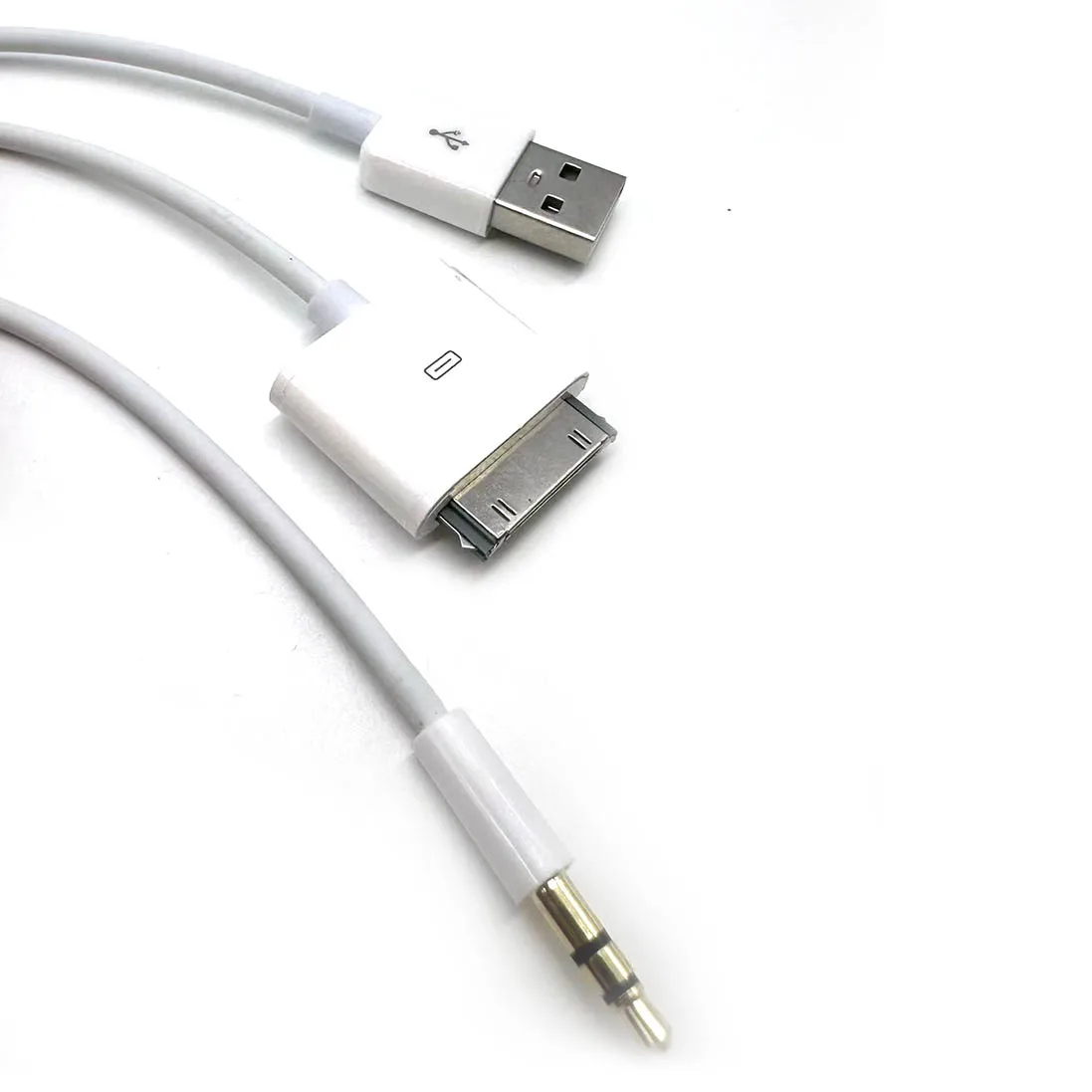 

Автомобильный USB-кабель для зарядного устройства AUX с разрешением от 30 до 3,5 мм для iPhone 4/4S iPod Nano iPad 2