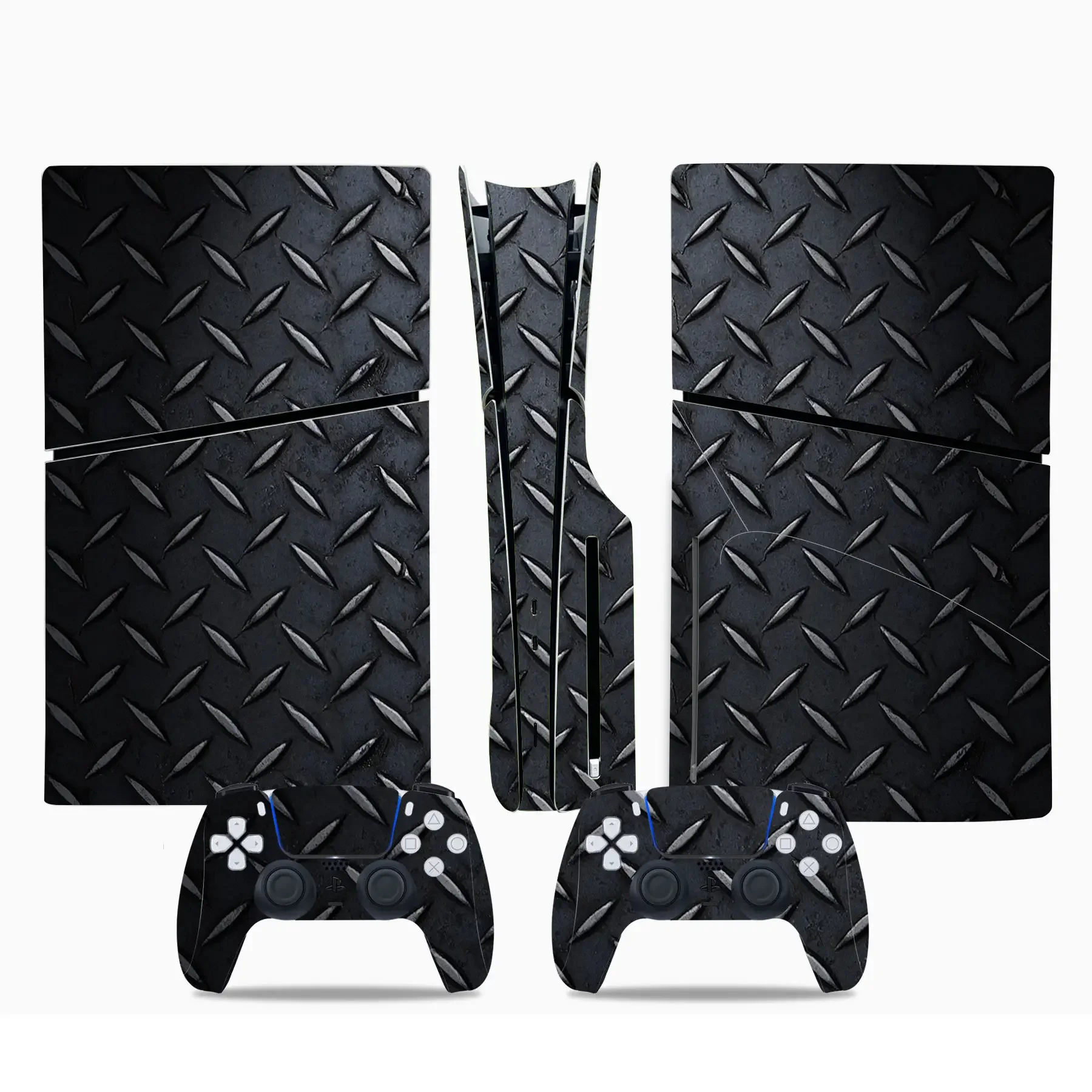 Скины консоли и контроллера для PS5 Slim Disc Edition Dualsense наклейка на кожу черный красный