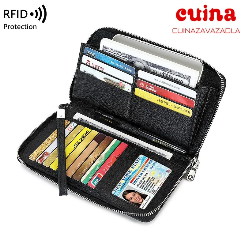 

New Women Wallet Shoulder Mini Leather Bags Straps Mobile Phone Big Card Holders Wallet Handbag Money Pockets Small Bags