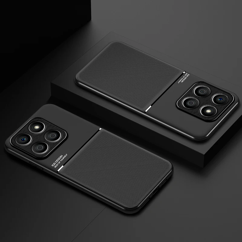 Фото Магнитный автомобильный чехол для Honor X8B, встроенная Магнитная пластина, противоударный жесткий чехол для Huawe Honor X8B №5