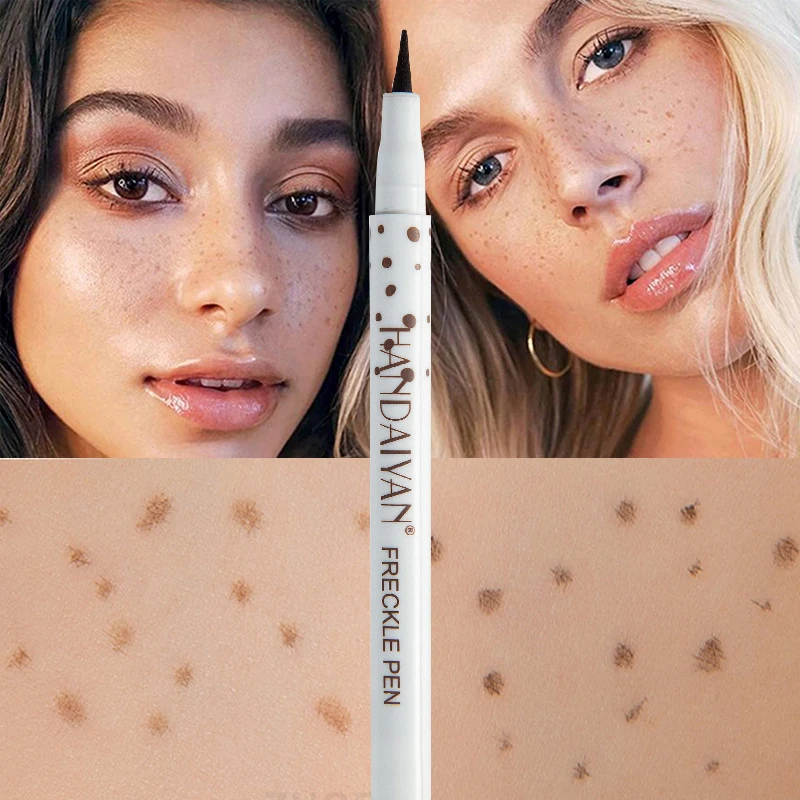 4PC Natural Freckle Pen Lasting Waterproof Dot Spot Pen Create Effortless Sunkissed Makeup Easy to color Soft Freckle Pen Makeup