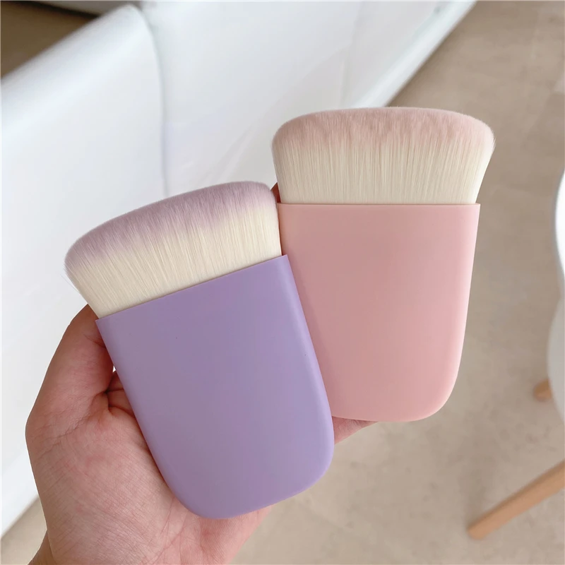 

Multifunctional Flat Makeup Brush 3 In 1 Blush Blusher Powder Highlighter Brush Contouring Brushes Cosmetic Brushes