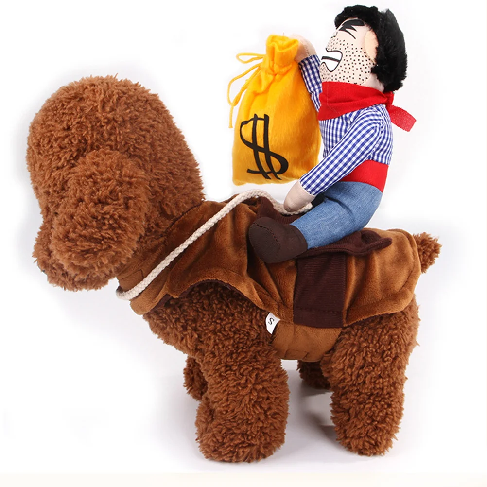 

Dog Costume Dogs Christmas Costumes Cowboy Forsanta Hat Large Turkey Horse Rider Clothes