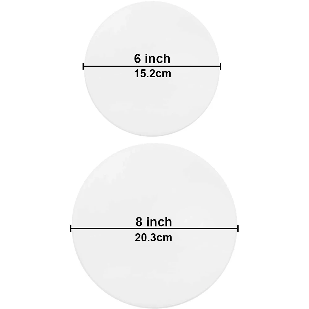 20 шт. круглые антипригарные листы для выпечки 6 дюймов 8