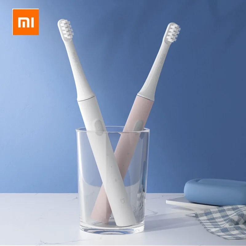 

Original Xiaomi Mijia T100 Mi Smart Electric Toothbrush 46g 2 Speed Xiaomi Sonic Toothbrush Whitening Oral Care Zone Reminder