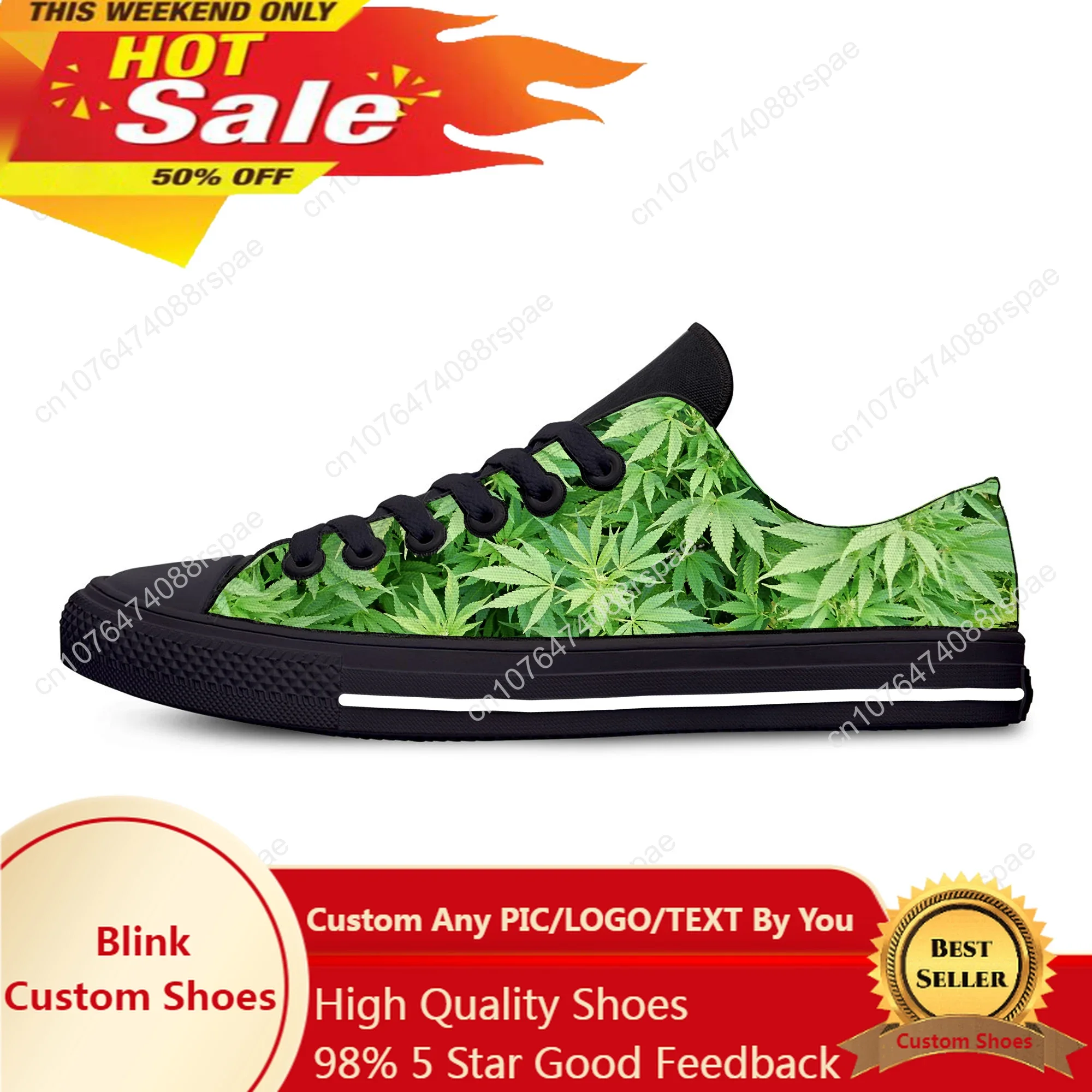 

Hot Summer Anime Smoking Weed Hot Funny Fashion Cool Low Top Casual Shoes Lightweight Board Shoes Breathable Men Women Sneakers