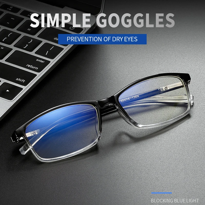 

Anti Blue Rays Myopia Glasses Shortsighted Men Women Computer Goggles Eyeglasses Retro Square Oculos Women Diopter 0 To-6