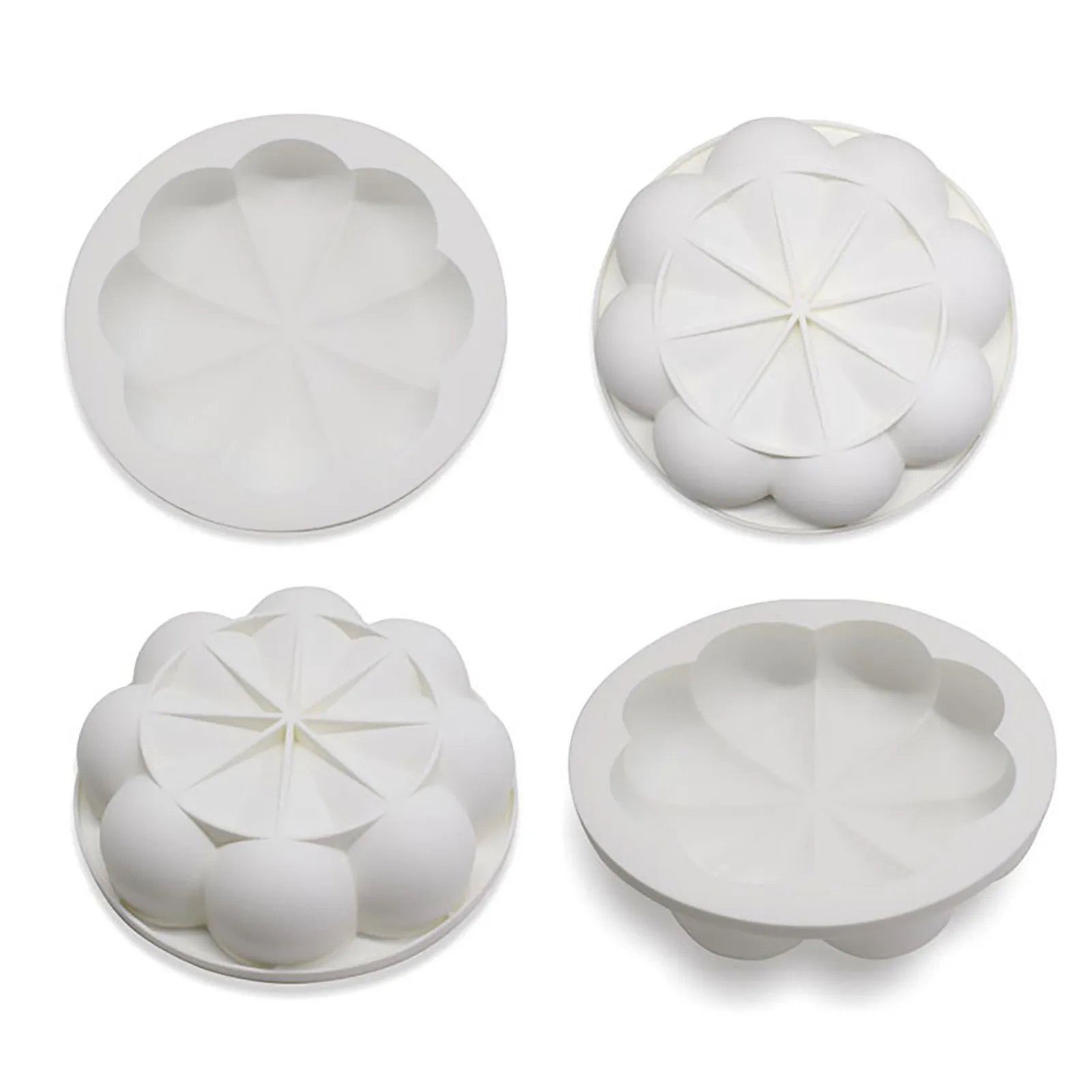 

Flower Shape Silicone Cake Mold Mousse Baking Pastry Pan Food Grade Forms For Pastry Cake Mould Dessert Tools Soap Making