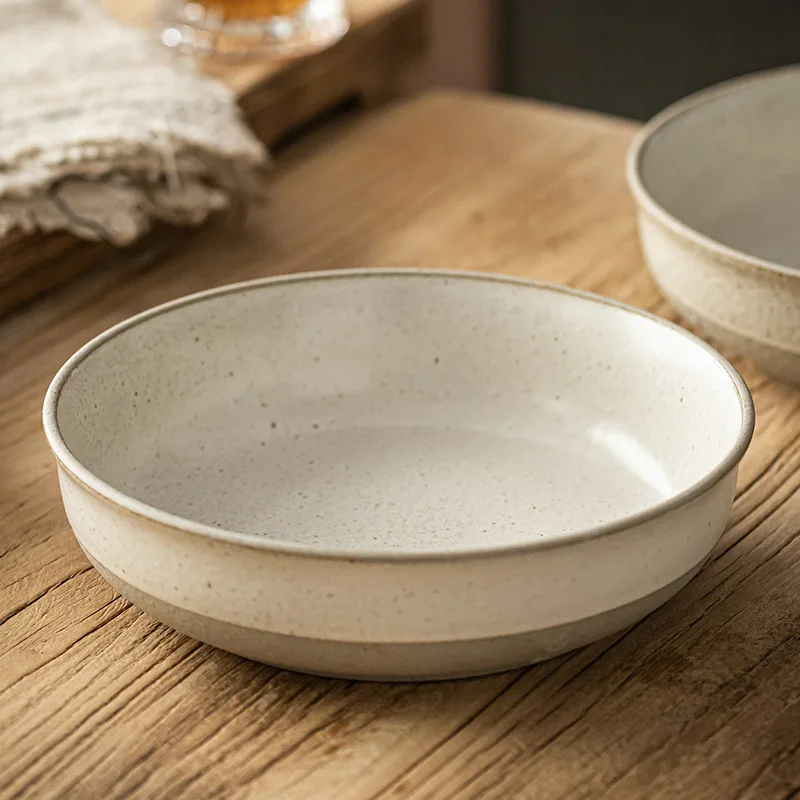 Простая и практичная старая грубая керамика глубокая бытовая керамическая
